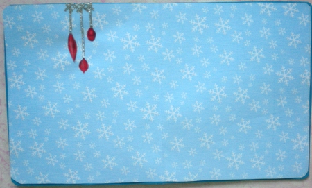 Oval Scene with Poinsettias 2  by Pamela Horton