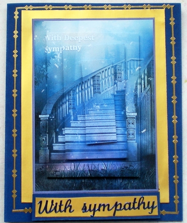STAIRWAY TO HEAVEN SYMPATHY 5x7 PYRAMID CARD FRONT by Pamela Horton
