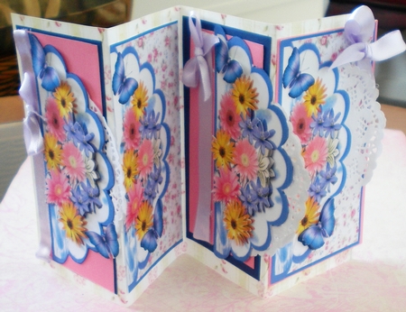 flowers and butterflies by Pamela Horton