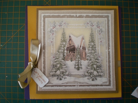 Beautiful Nutcracker Cottage , Gold by Pamela Horton