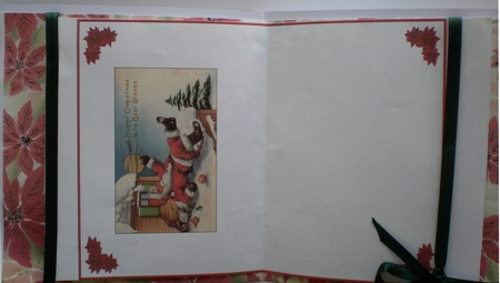 Santa Slipping in the Snow Blank Insert by Pamela Horton