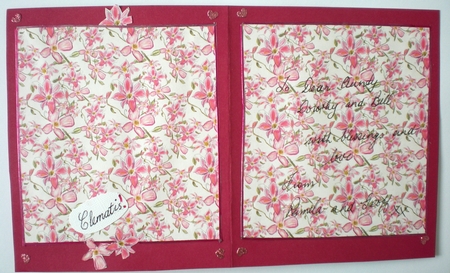 PINK CLEMATIS FLORAL BACKGROUND (Includes Commercial Use) by Pamela Horton