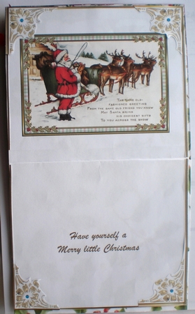 Vintage Father Christmas Insert 1 by Pamela Horton