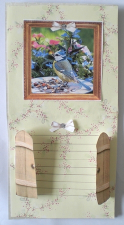 6x6 THROUGH THE GARDEN GATES BLUE TIT MULTI USE GET WELL BIRTHDAY ETC 6x6 UNISEX 14 by Pamela Horton