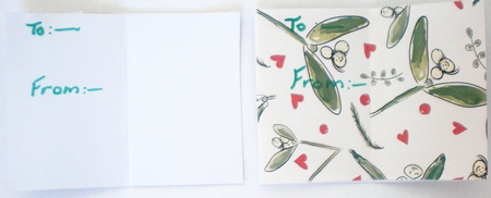 CUTE SQUIRREL CHRISTMAS CARD INSERT With Bonus Gift Tag & Commercial Use by Pamela Horton