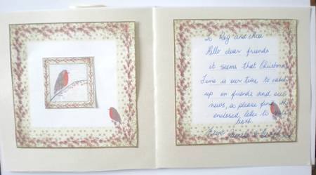 ROBIN CHRISTMAS DECOUPAGE: 8 by 8 Inch Mini Kit with 8 Sentiment Tags & Commercial Use by Pamela Horton
