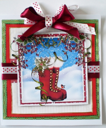 Santas Christmas Boots 1 by Pamela Horton