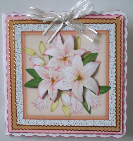 Beautiful Bouquet of Pink Lilys by Pamela Horton