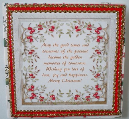 Incert with Verse by Pamela Horton