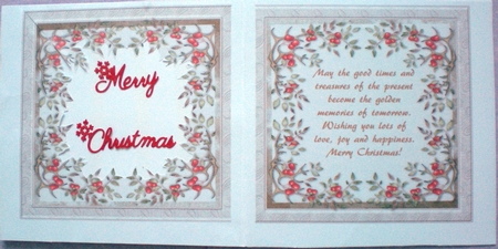 Incert with Verse by Pamela Horton