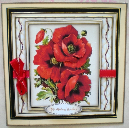 Stunning Red Poppies in a Sepia Frame  by Pamela Horton
