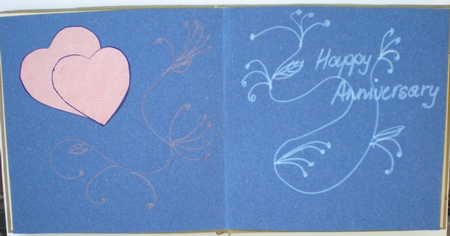 Wedding Anniversary Valentines Day 8x8 Card Front 2 by Pamela Horton