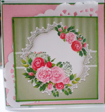 Lovely Florals 7 X 7 Card Topper + Gift Tag by Pamela Horton