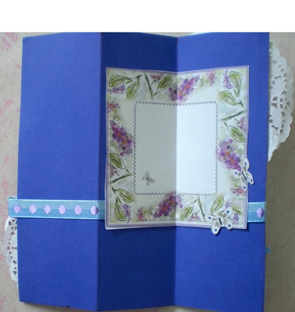BUTTERFLY BUSH FLORAL INSERT: With Optional Verse and Bonus Back, Gift Tag or Mini-Topper Image by Pamela Horton
