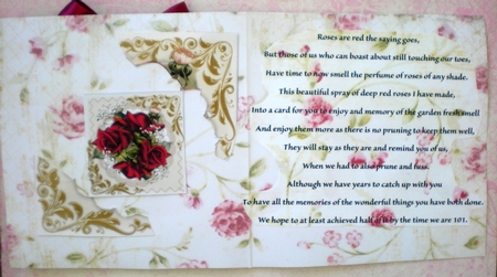 Red Roses and Babys Breath by Pamela Horton