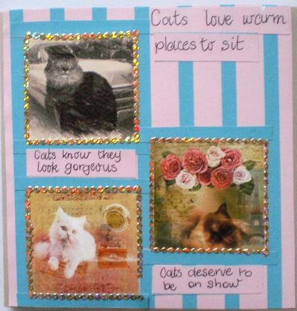 Whimsical Cats Collage Sheet (2 x 2 inches; 600 x 600 pixels) Featured Gallery Photo