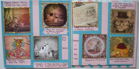 Whimsical Cats Collage Sheet (2 x 2  inches; 600 x 600 pixels) by Pamela Horton