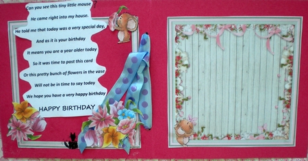 Butterfly Blank 7x7ins Insert by Pamela Horton
