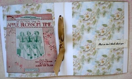 APPLE BLOSSOM BACKGROUND/BACKING PAPER: A4 with Commercial Use by Pamela Horton