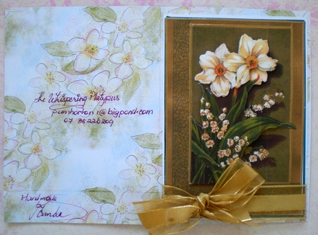 APPLE BLOSSOM BACKGROUND/BACKING PAPER: A4 with Commercial Use by Pamela Horton