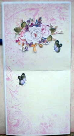 Lilac Roses on a Lace Mat  by Pamela Horton