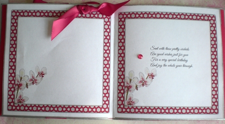 ORCHID INSERTS: Two Orchid Inserts, One Blank, One with Verse by Pamela Horton
