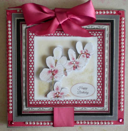 ORCHID INSERTS: Two Orchid Inserts, One Blank, One with Verse by Pamela Horton