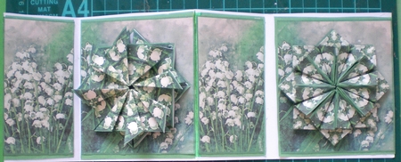 JJ LILY OF THE VALLEY A6 TEA BAG CARD by Pamela Horton