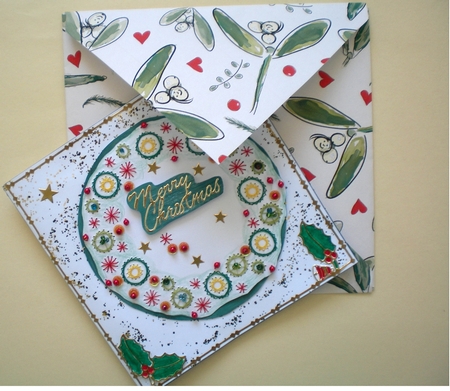 ED190 Christmas wreath by Pamela Horton