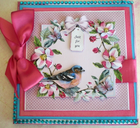 Lovely Watercolor Bird Topper by Pamela Horton