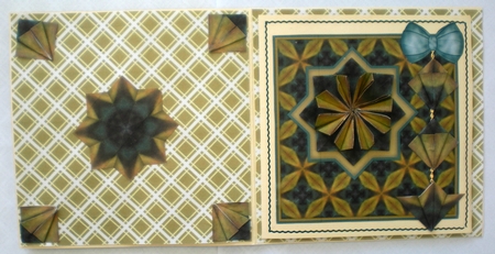 Retro Inspired Card Front & Teabag Tiles by Pamela Horton