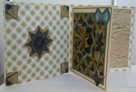 Retro Inspired Card Front & Teabag Tiles by Pamela Horton