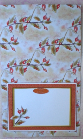 HAPPY THANKSGIVING BERRIES: A5 Quick Card With Decoupage, 8 Sentiment Tags & Commercial Use by Pamela Horton