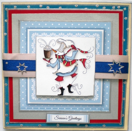 Cute Snowman Topper Plus Insert by Pamela Horton