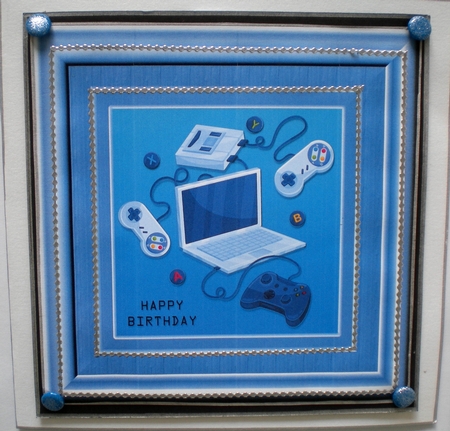 Video Games Birthday Topper by Pamela Horton