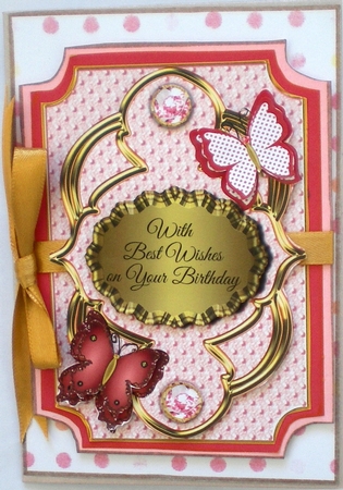 Scalloped Corners Topper With 2 Little Butterflies 2 by Pamela Horton