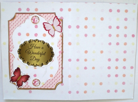 Scalloped Corners Topper With 2 Little Butterflies 2 by Pamela Horton