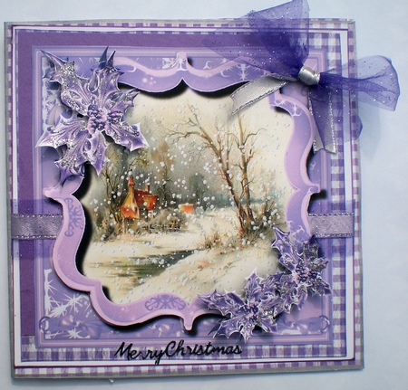 Beautiful Lilac Christmas Bracket by Pamela Horton