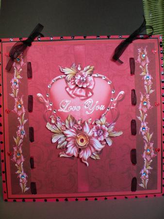 Heart and Flowers, Love You by Pamela Horton
