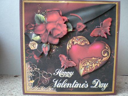 Valentine Redrose 6x6 by Pamela Horton