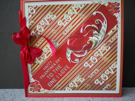 Red & Gold Valentine by Pamela Horton