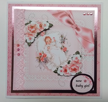 Vintage baby Girl  Quick Card by Pamela J