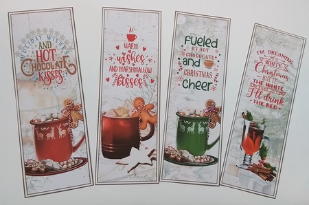Christmas Cheer 4 x Bookmarks 1 by Pamela J