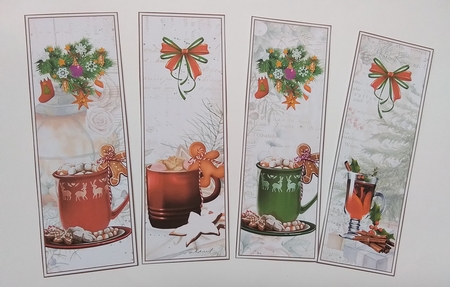 Christmas Cheer 4 x Bookmarks 2 by Pamela J