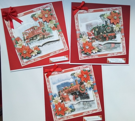 Santa Express Train Open Book Bumper Set by Pamela J