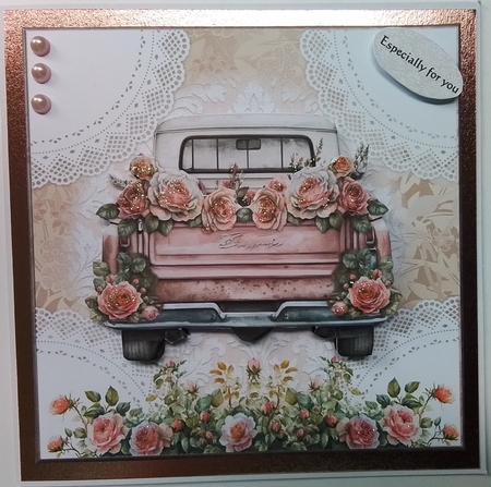 Vintage Truck & Roses Mini Kit by Pamela J