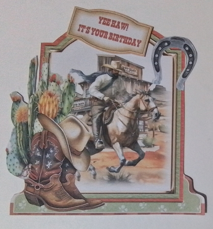 The Wild Wild West 1 XL Shaped Card Kit by Pamela J