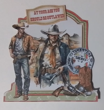 The Wild Wild West 5 XL Shaped Card Kit by Pamela J