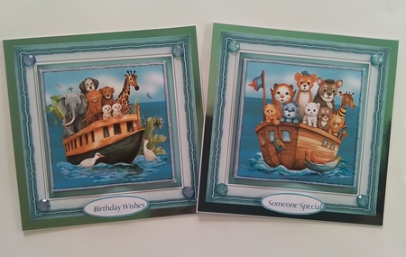 8x Mini Kit, Gorgeous Animal Boat by Pamela J