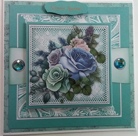 8x8 Mini KIt, Beautiful  Sage and Blue by Pamela J